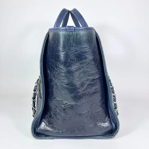 Chanel Glazed Calfskin Large Deauville Tote Bag - Picture 4 of 14